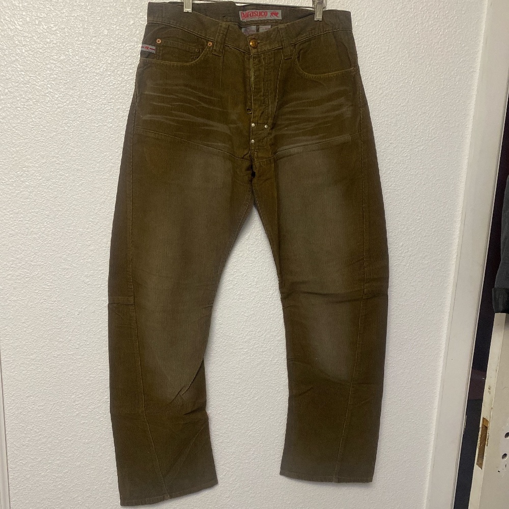 Parasuco Vintage Sandblast Corduroy Pants Sz 36